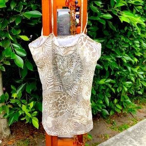 Gorgeous On Gossamer Vintage Camisole with beaded lion
